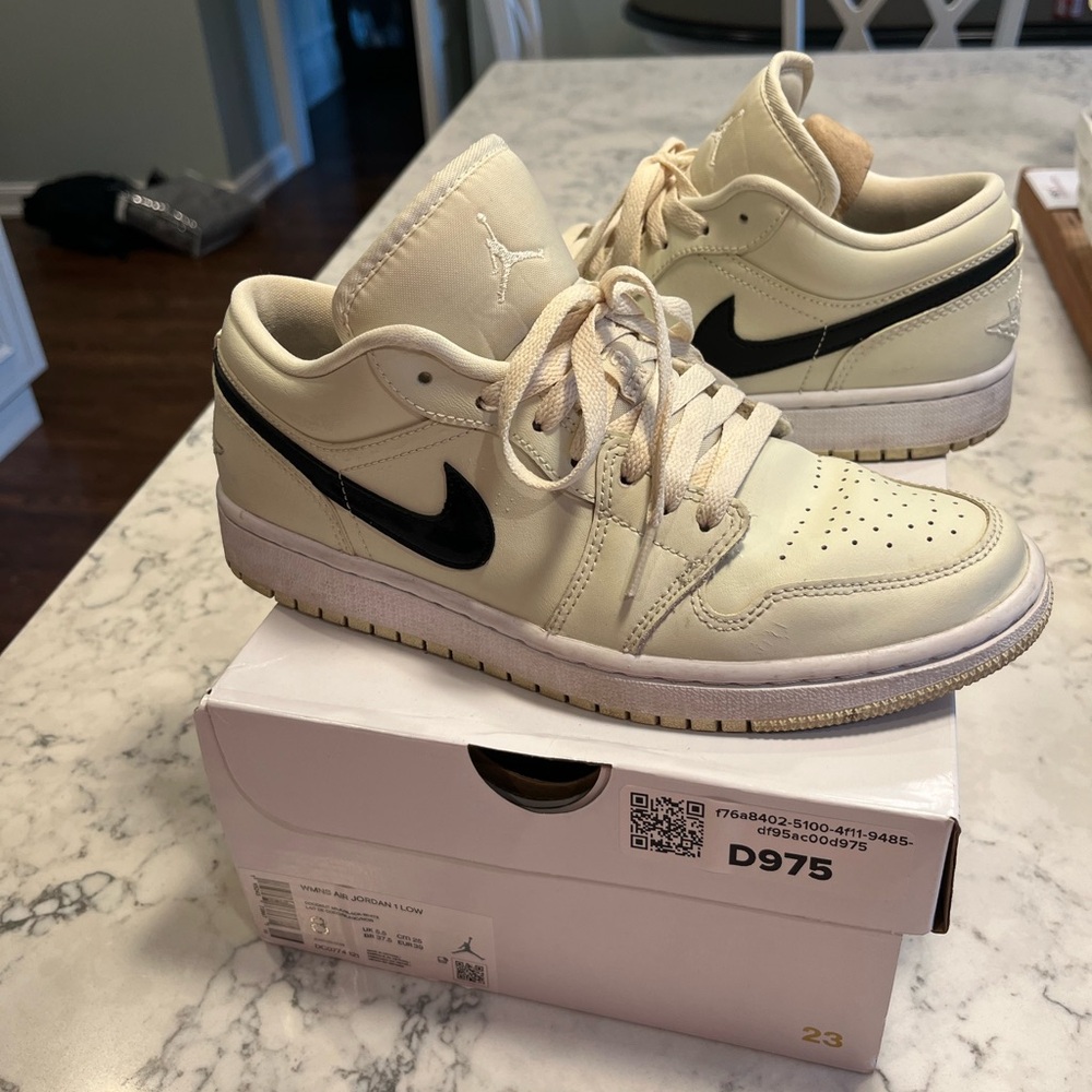 Woman’s Air Jordan 1 Low Coconut Milk - Size 8